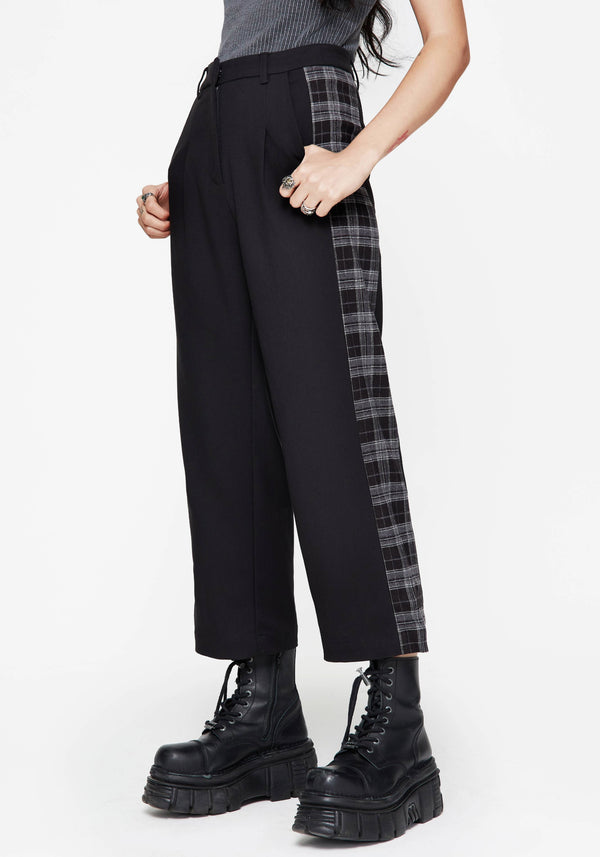 Plutone Gespleißt Prüfen Gerade Bein Hose