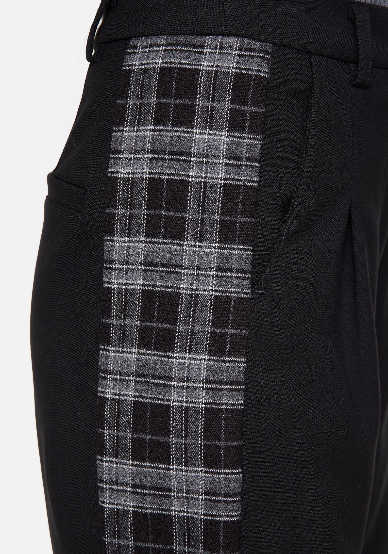 Plutone Gespleißt Prüfen Gerade Bein Hose