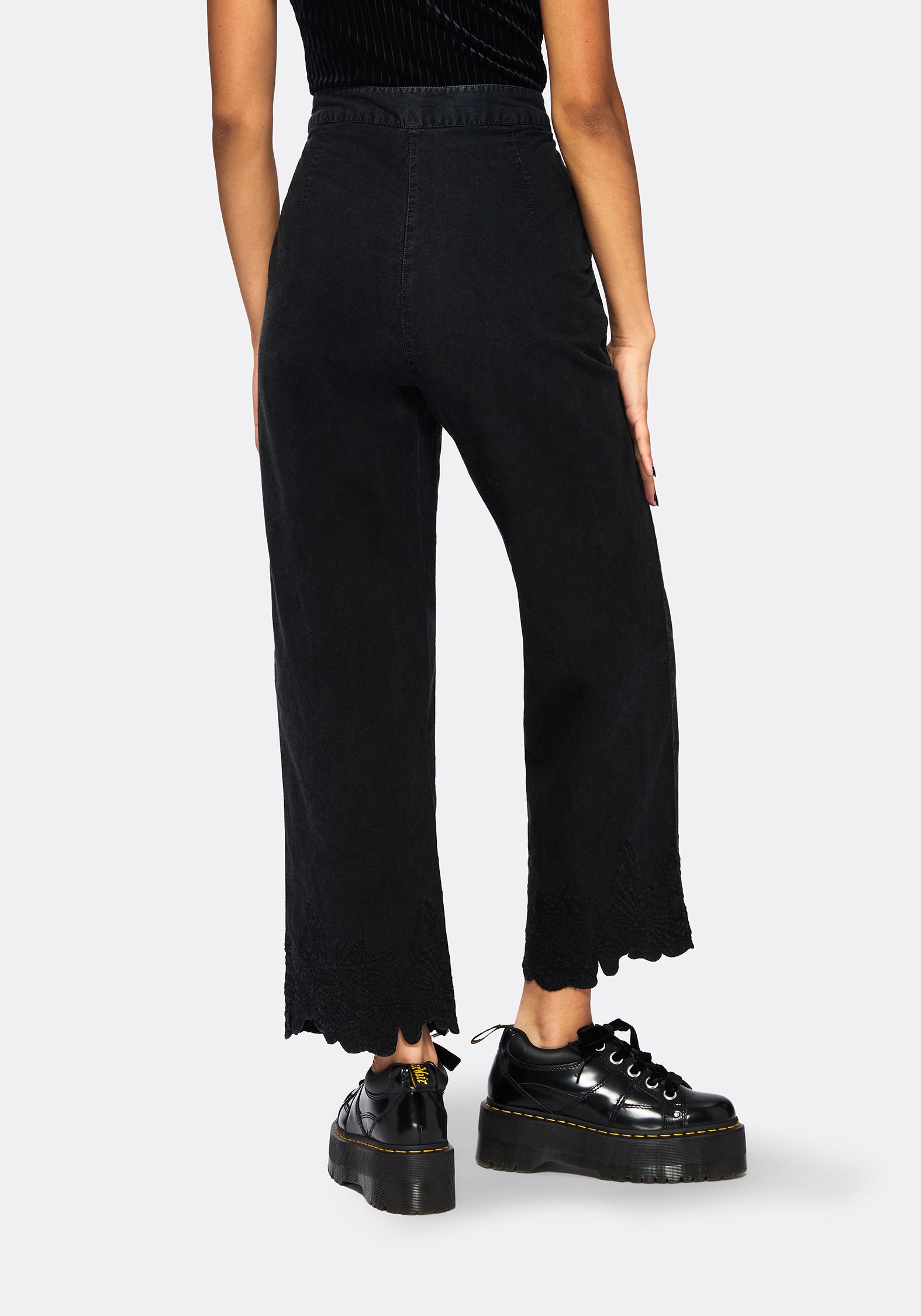 Ceres Baumwolle Motte Broderie Saum Hosen