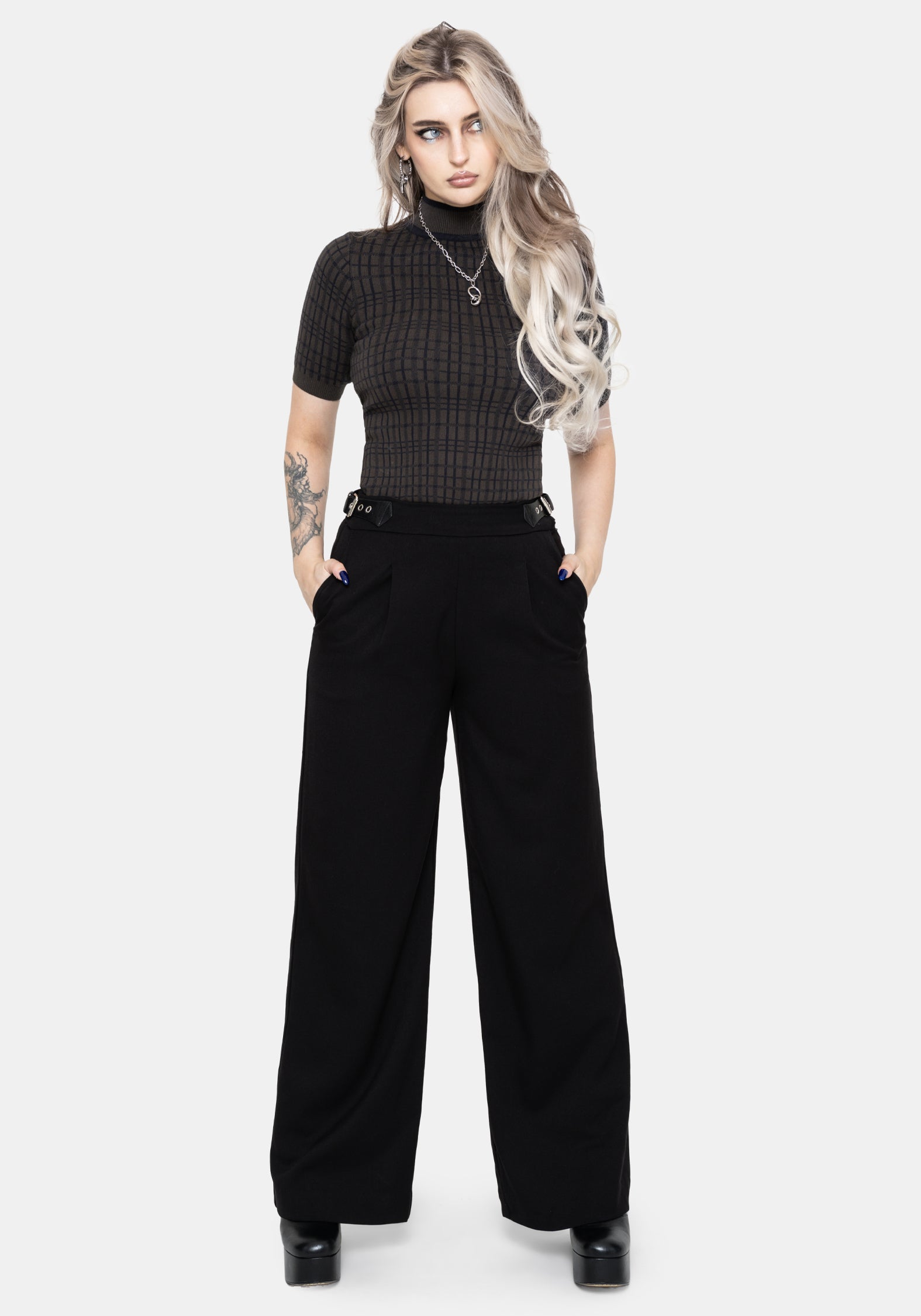 Nightingale Schnalle Weit Bein Hosen