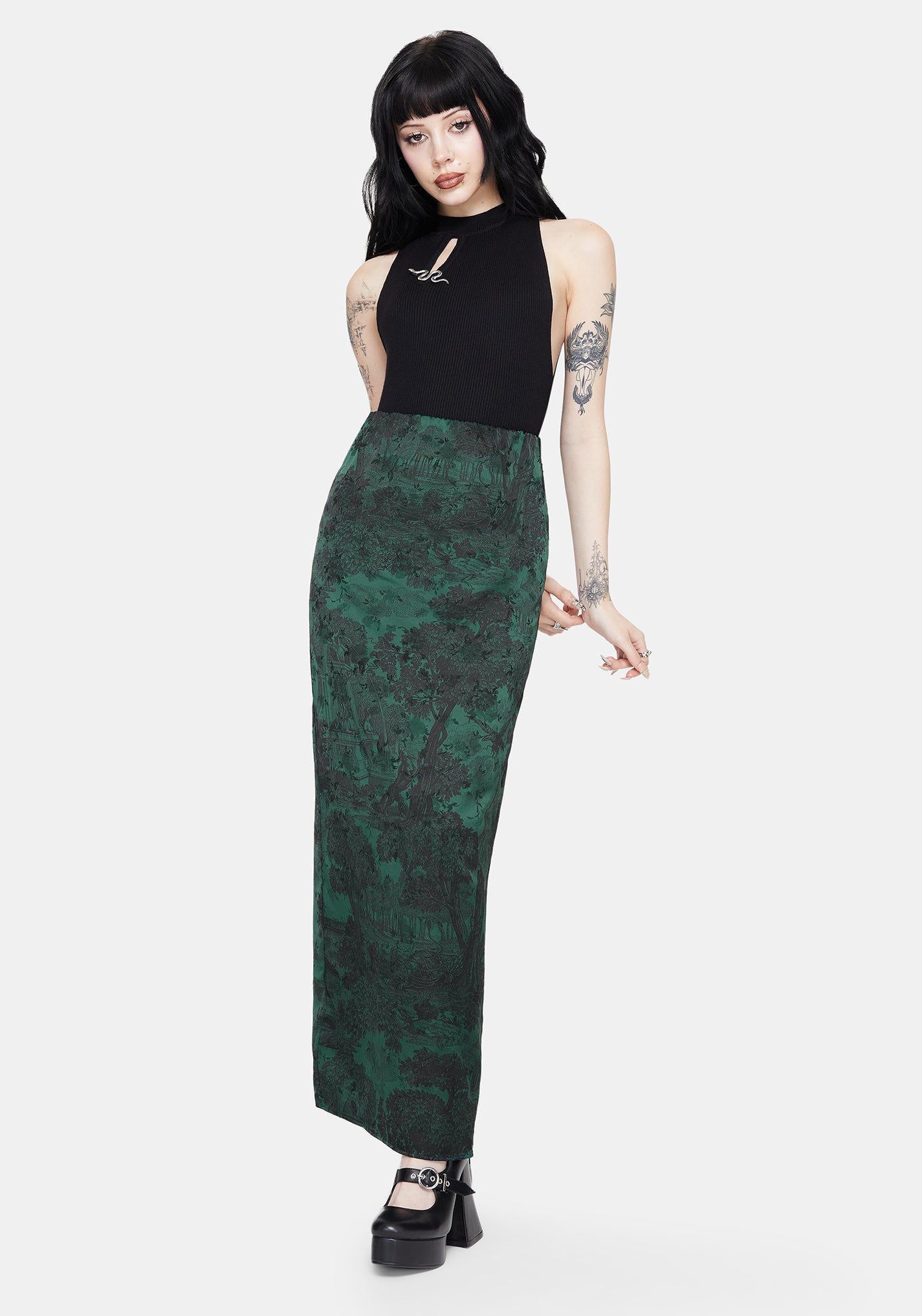 Solara Toile Druck Maxi Rock