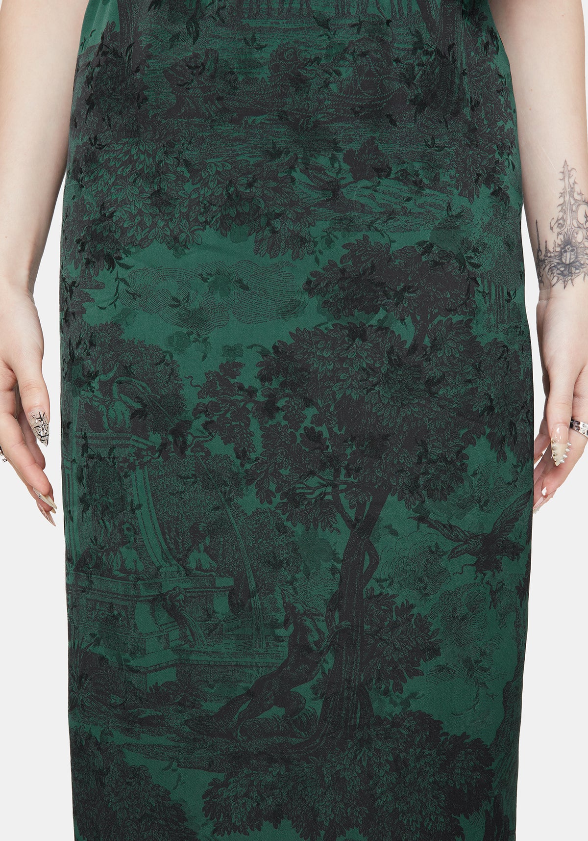 Solara Toile Druck Maxi Rock