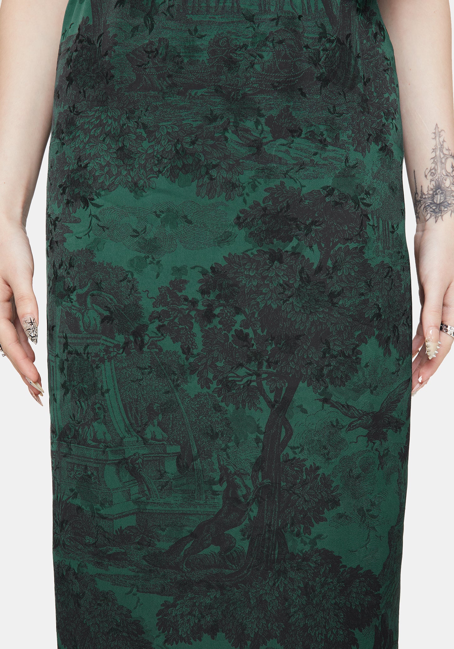 Solara Toile Druck Maxi Rock