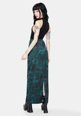 Solara Toile Print Maxi Skirt