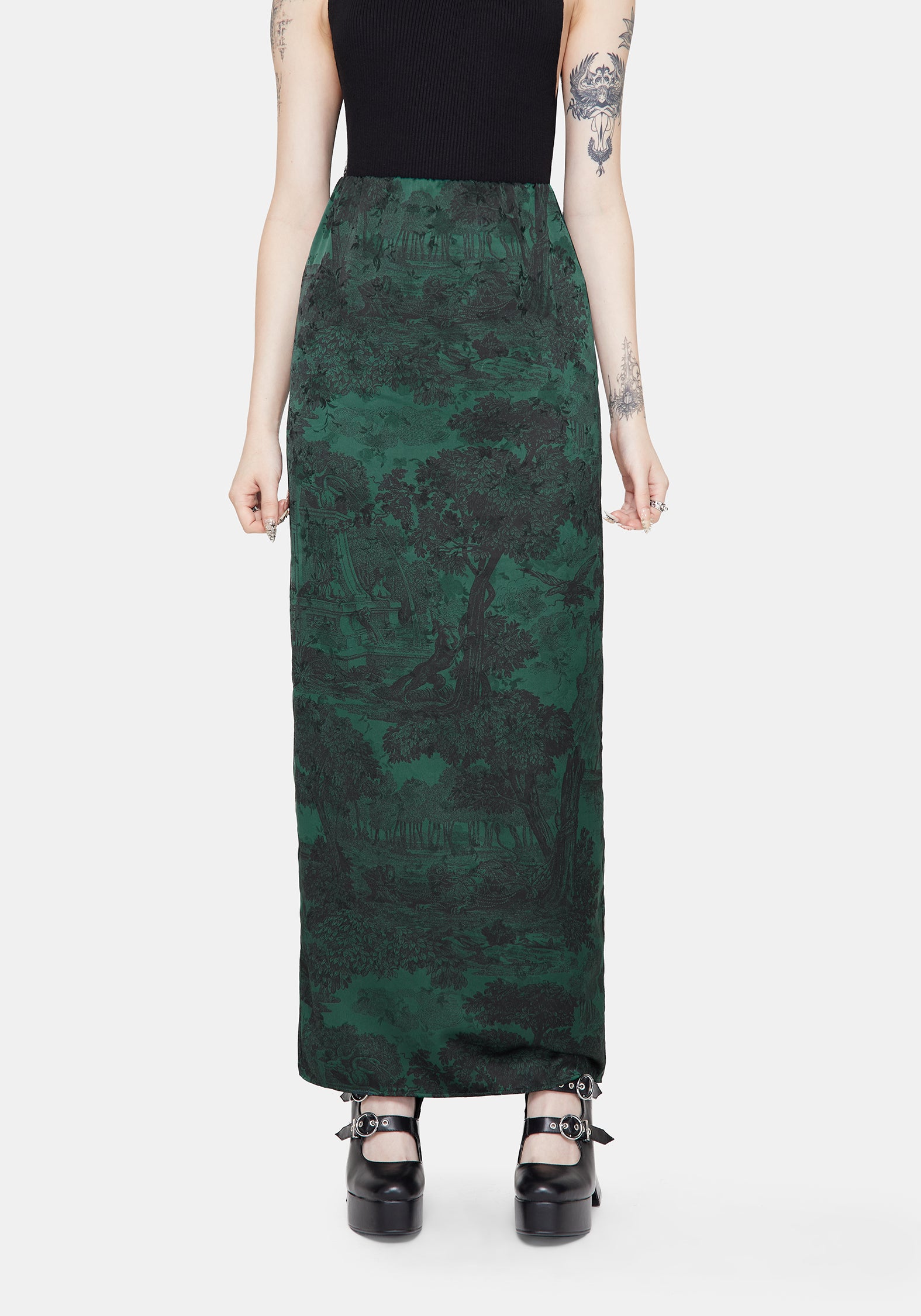 Solara Toile Druck Maxi Rock