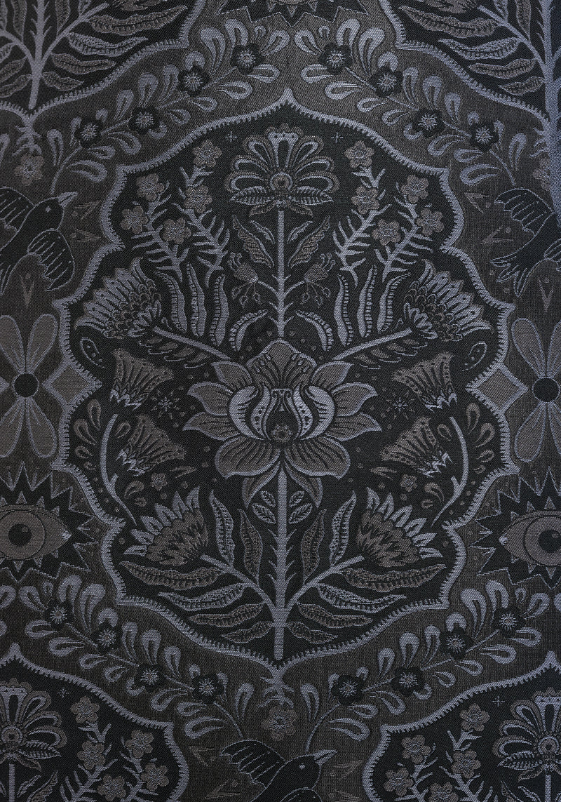 Nocturna Jacquard A Line Mini Skirt