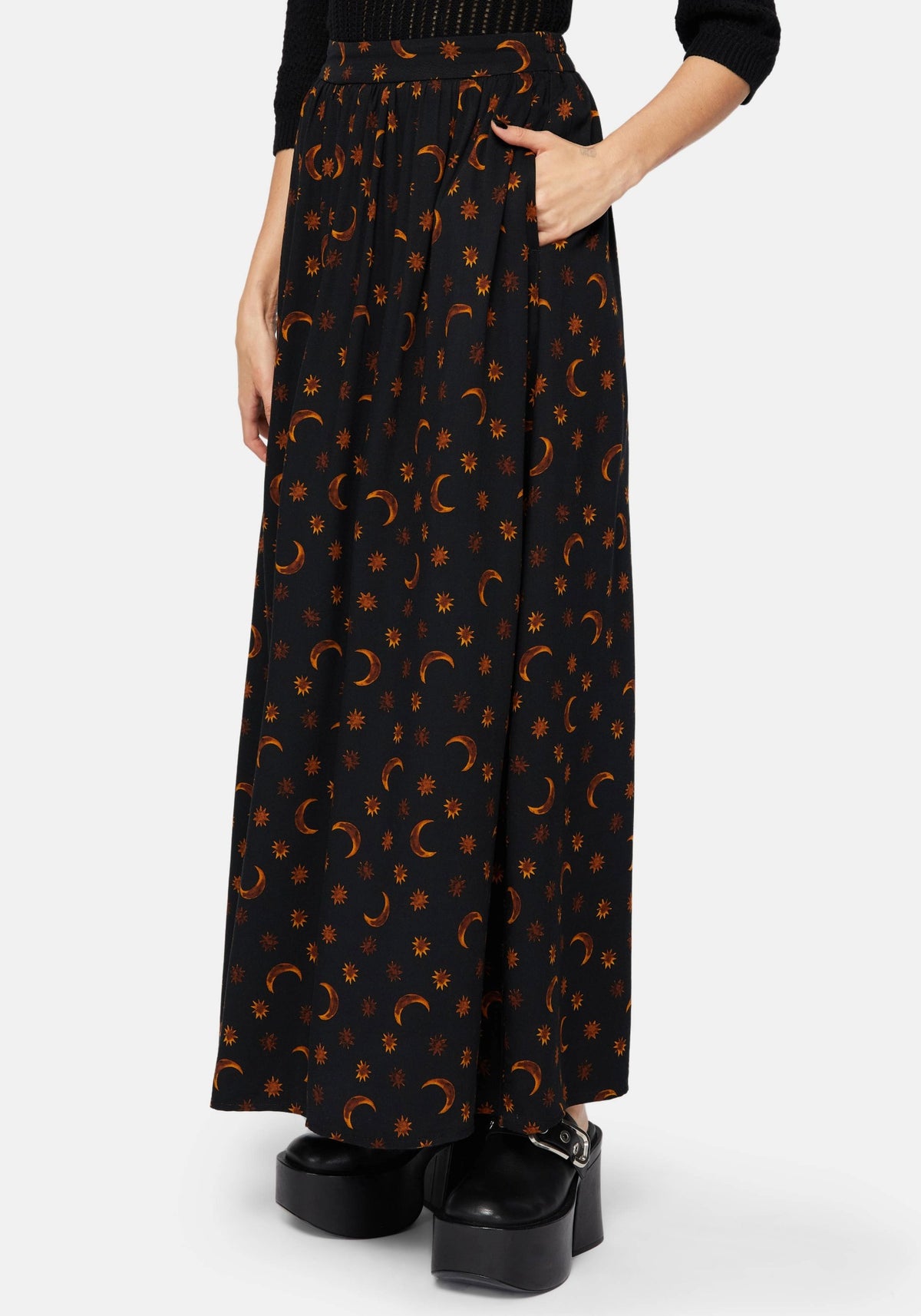 Elura Celestial Druck Maxi Rock