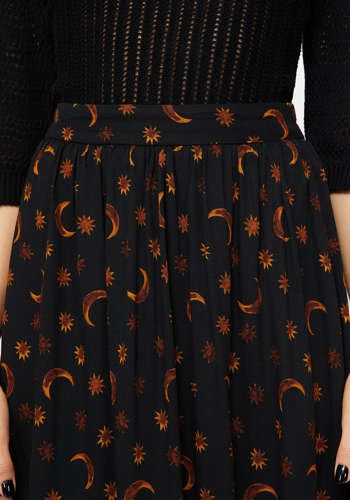 Elura Celestial Druck Maxi Rock