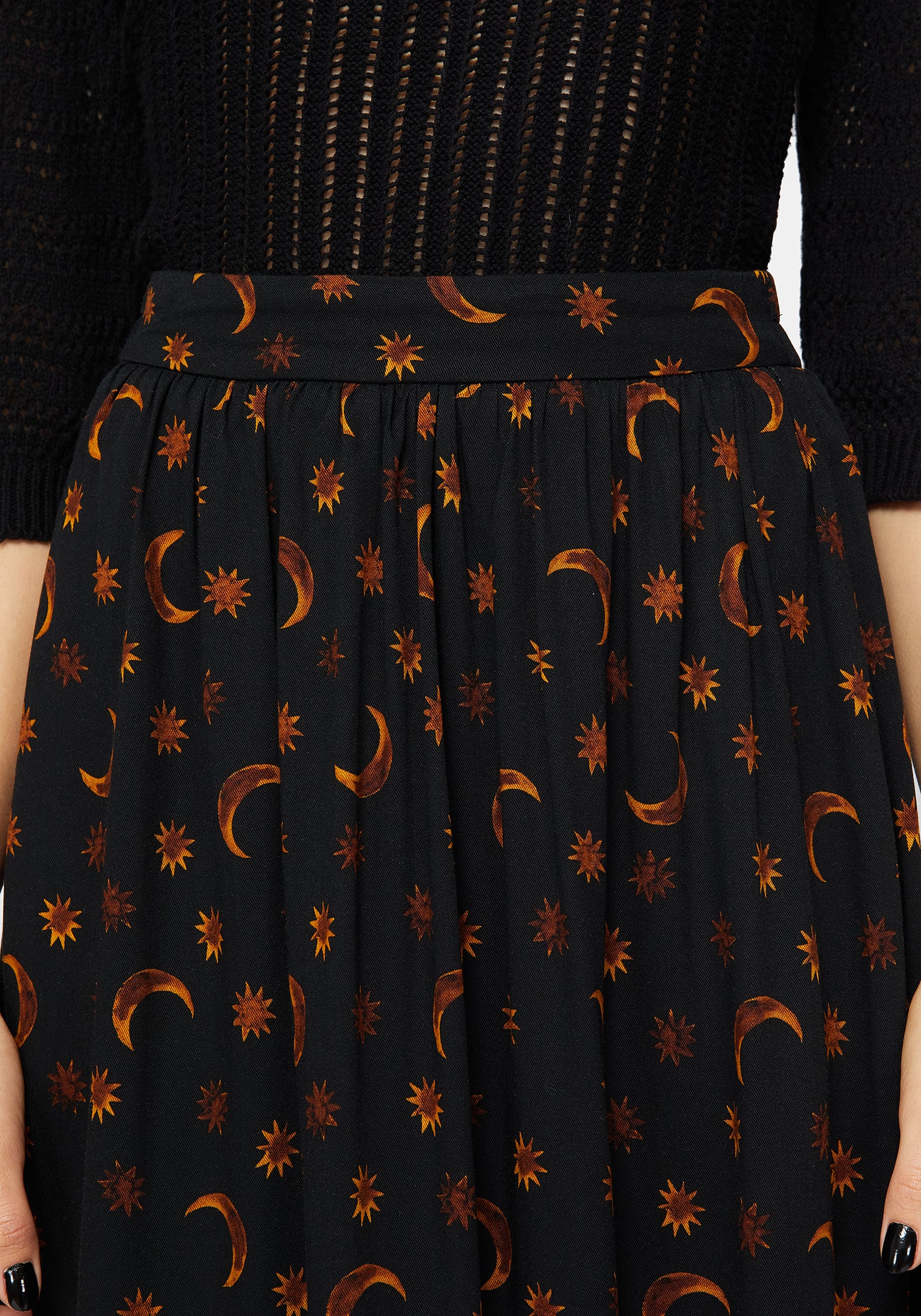 Elura Celestial Druck Maxi Rock