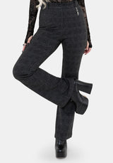 Moura Check Fit And Flare Trouser With Charm