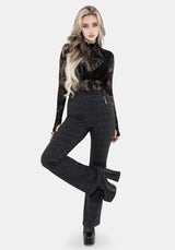 Moura Check Fit And Flare Trouser With Charm