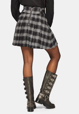 Rowenna Check Buckled Mini Skirt