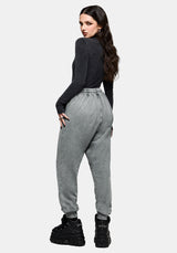 Sylph Fallen Taube Bestickt Mit Manschetten Jogger
