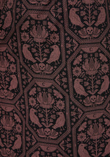 Annabel Inverted Raven Print Button Down Midi Skirt