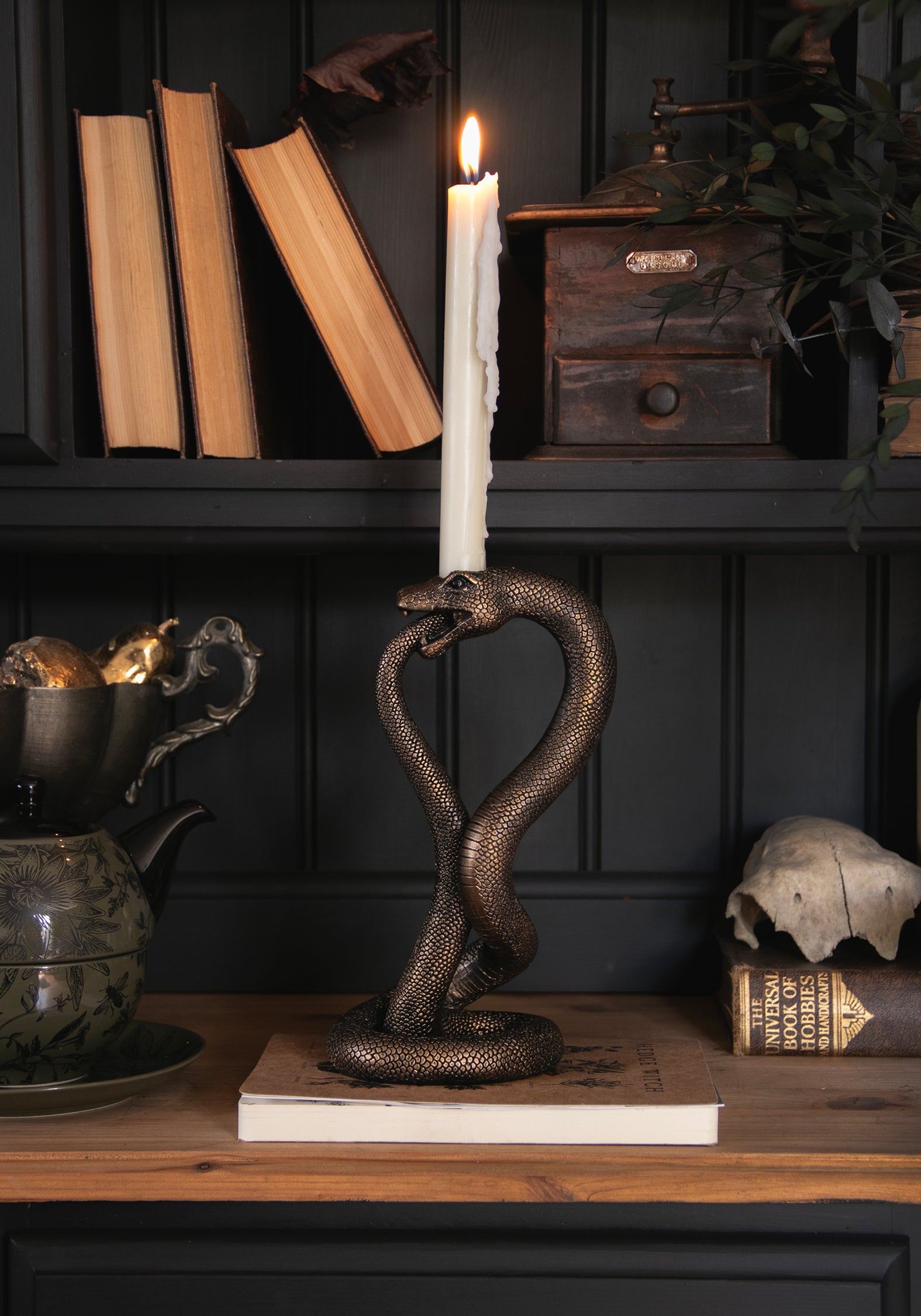 Ouroboros Kerze Stick Halter