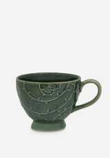 Rosethorn Blumenmuster Geprägt Cup Und Saucer Set