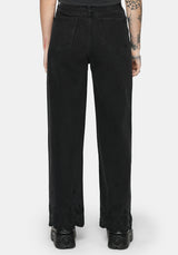Ayr Broderie Gerade Bein Denim Jean
