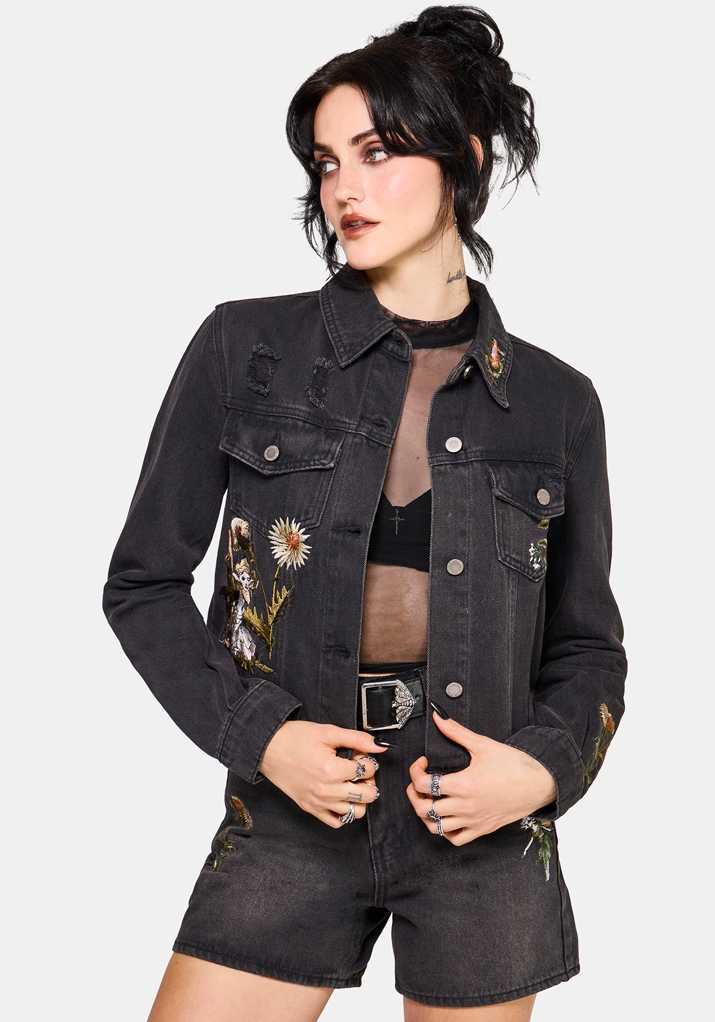 MUL Black Denim Jacket 【seven fairy】
