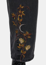 Maleah Bestickt Denim Barrel Jeans