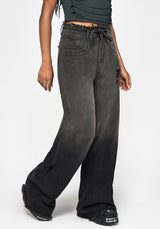 Zena Ombre Relaxed Weites Bein Jeans