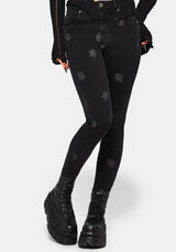 Selin Bestickt Denim Schmal Jean