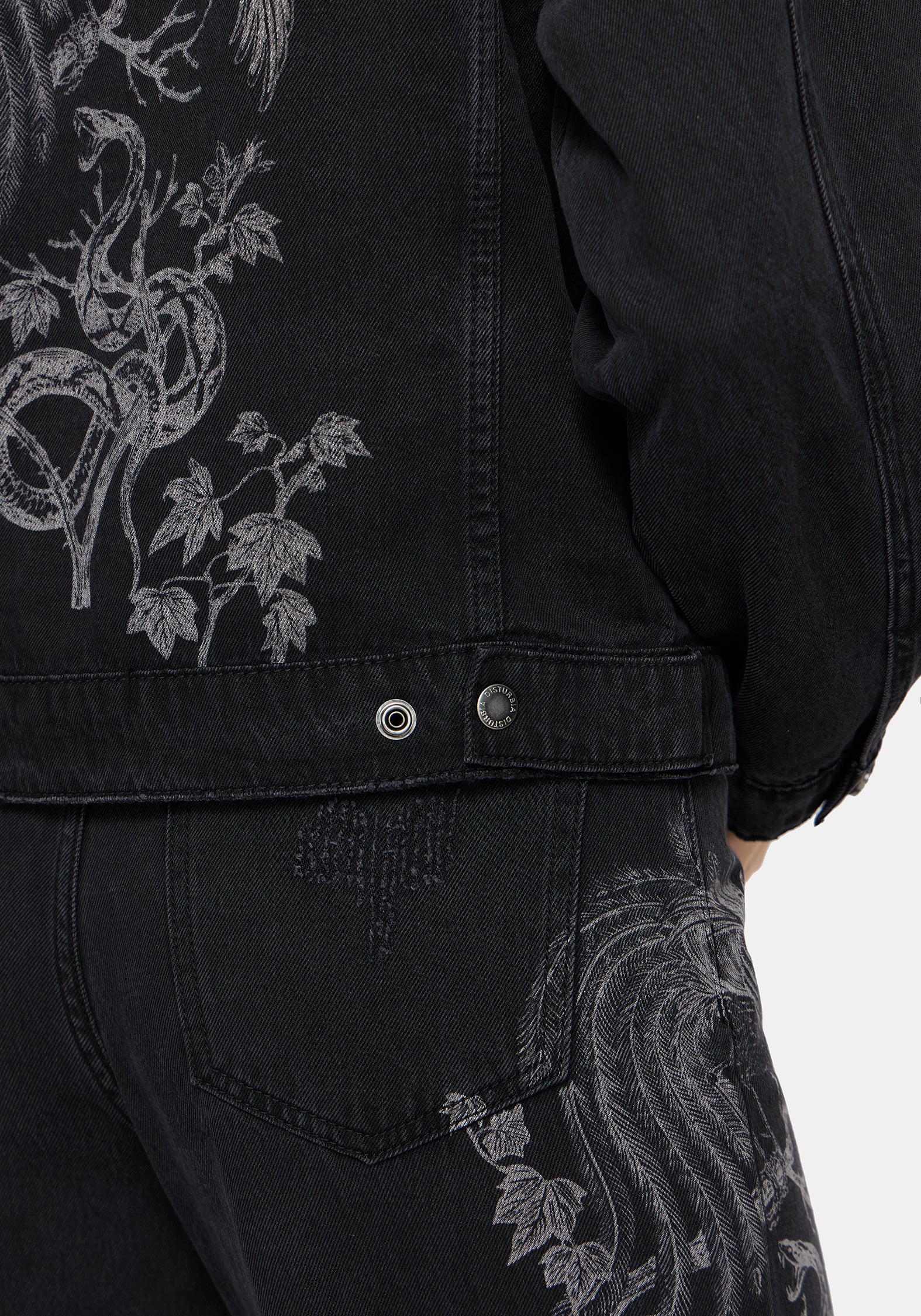 Cleo Phoenix Print Denim Jacket
