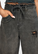 Zena Ombre Relaxed Weites Bein Jeans