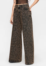 Aletris Blumenprint Palazzo Denim Jeans