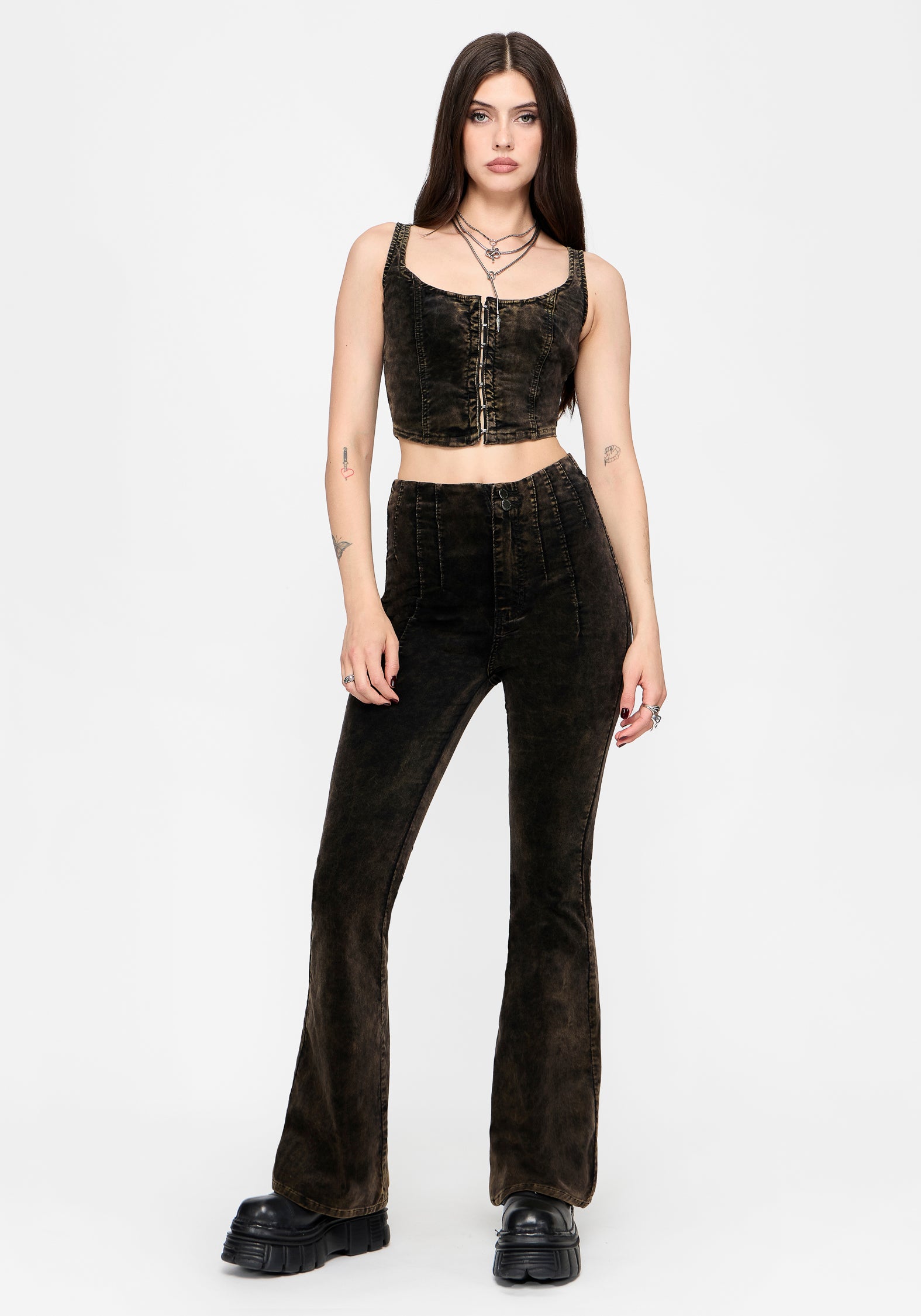 Reign Brushed Denim Ausgestellt Jeans
