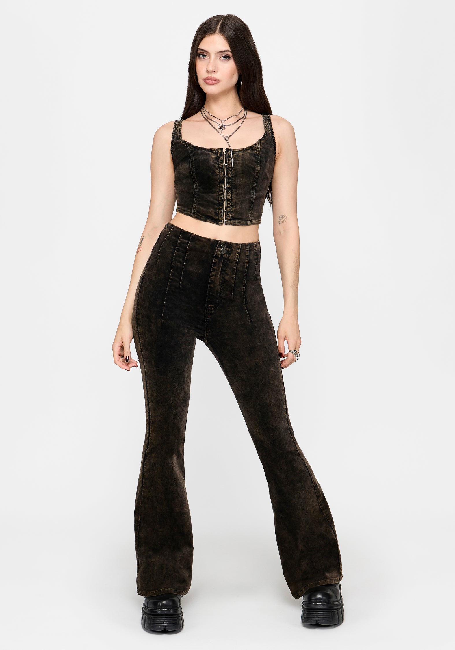 Reign Brushed Denim Ausgestellt Jeans