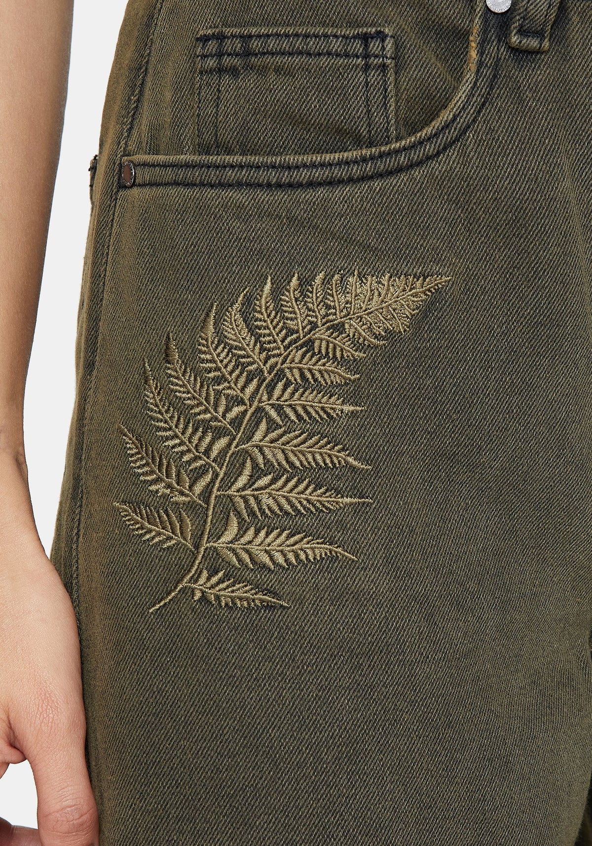 Prism Fass Bein Bestickt Jeans