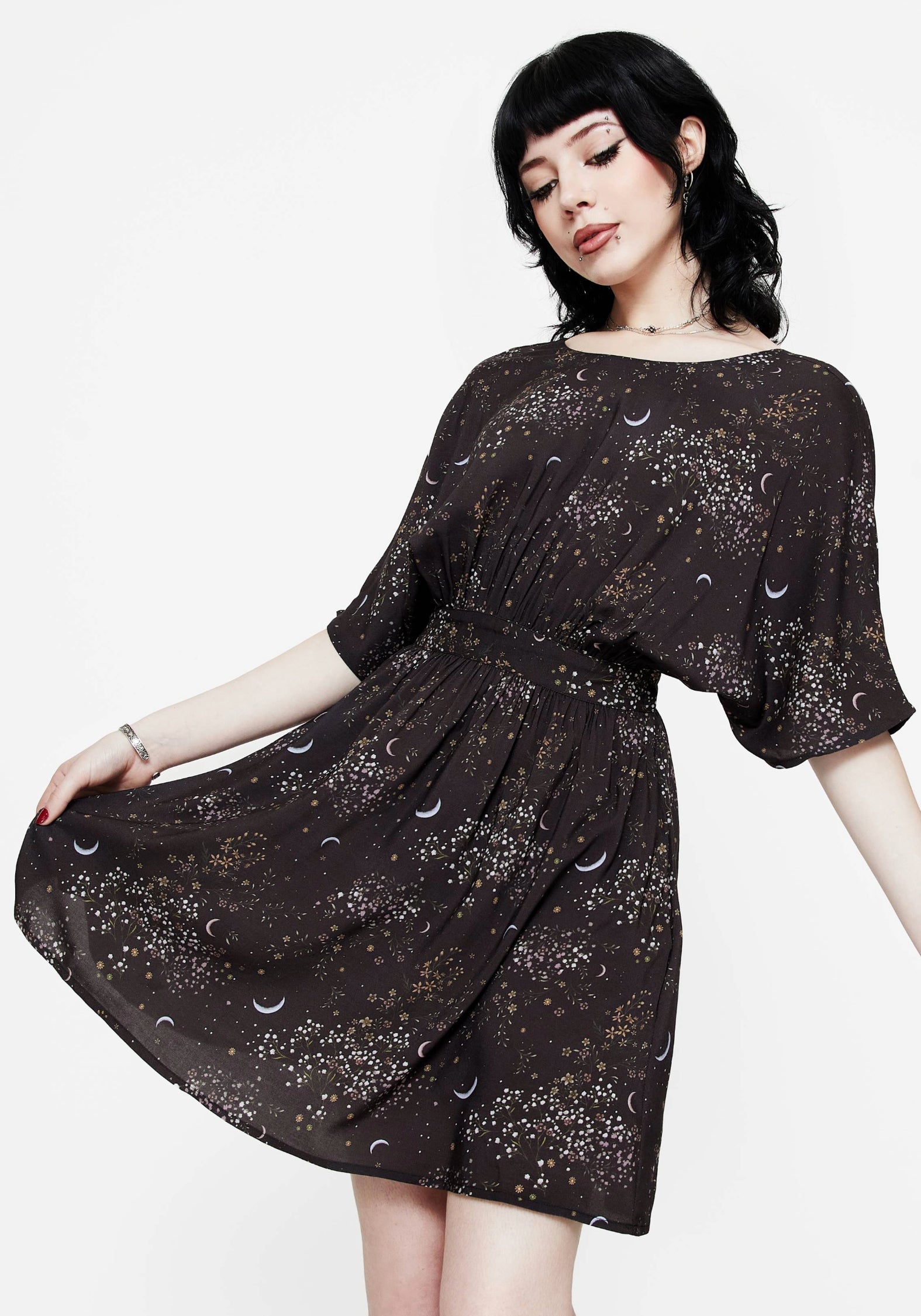 Peaseblossom Celestial Krawatte Back Mini Kleid