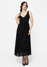 Lunafern Fern Print Cami Midaxi Dress