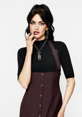 New Age Neckholder Hals Schürzenkleid Midi Kleid