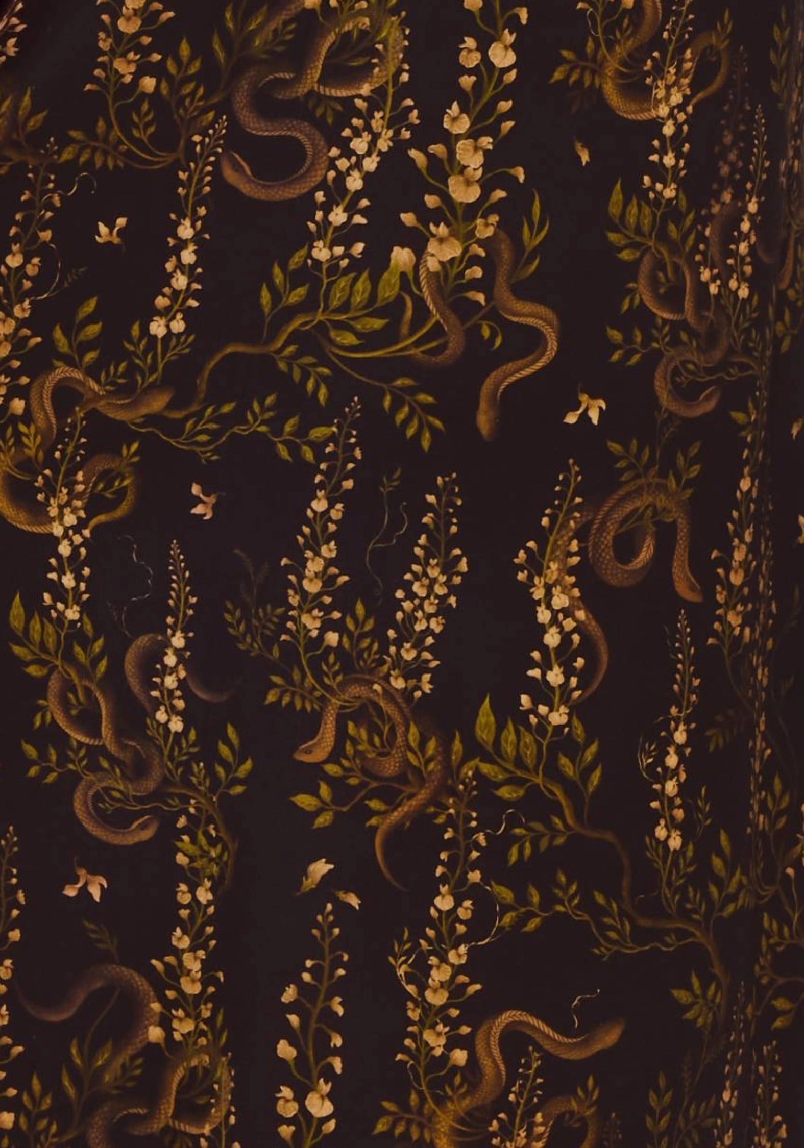 Azazel Snake Printed Belted Mini Dress