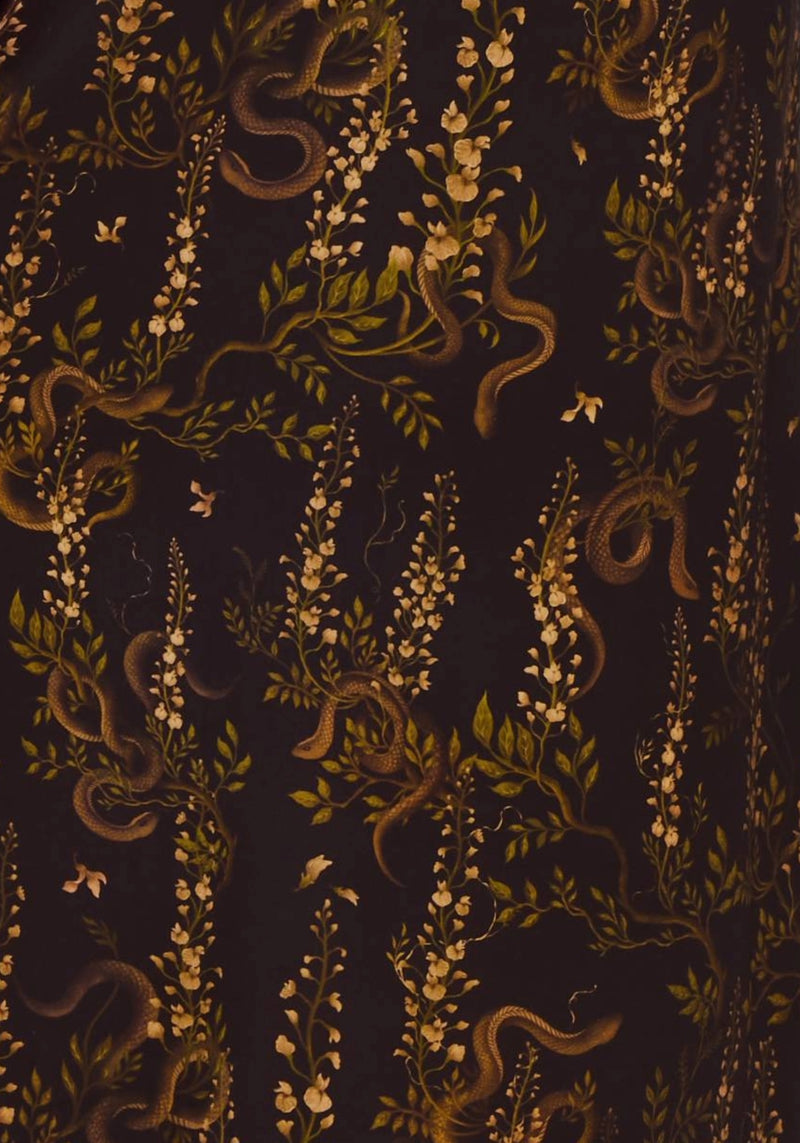 Azazel Schlange Bedruckt Gürtel Mini Kleid