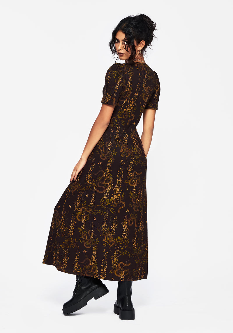 Azazel Schlange Bedruckt Midaxi Kleid