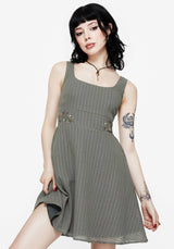 Koax Baumwolle Bestickt Schürzenkleid Mini Kleid
