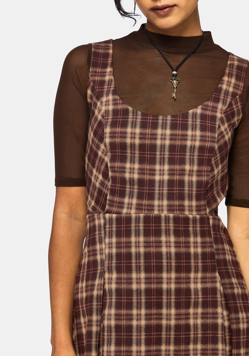 Mirela Prüfen Schürzenkleid Mini Kleid