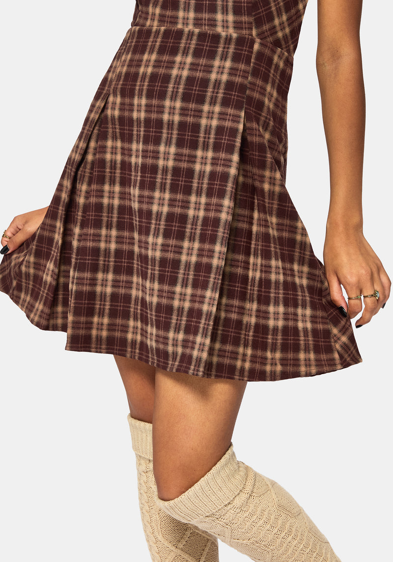 Mirela Prüfen Schürzenkleid Mini Kleid