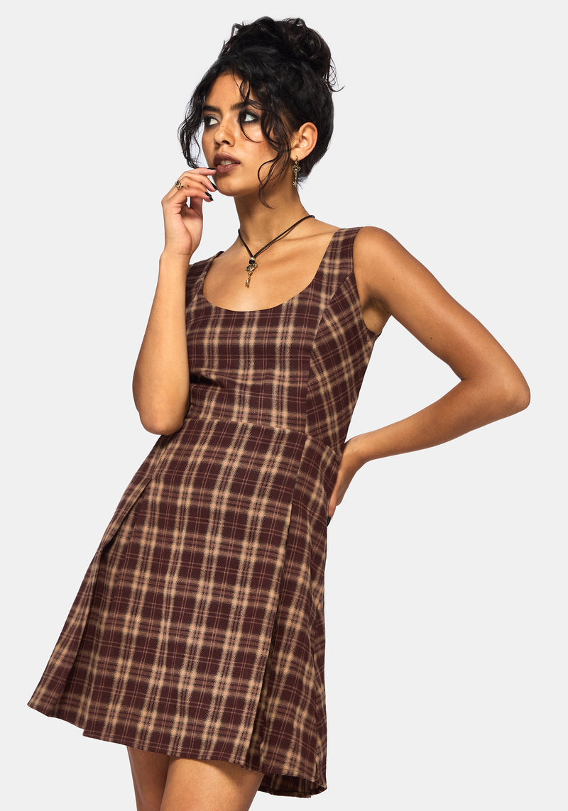 Mirela Prüfen Schürzenkleid Mini Kleid