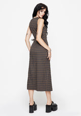 Allure Prüfen Ärmellos Midaxi Wickel Kleid