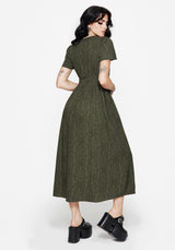 Francesca Bedruckt Wickel Over Midaxi Kleid
