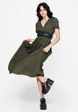 Francesca Bedruckt Wickel Over Midaxi Kleid