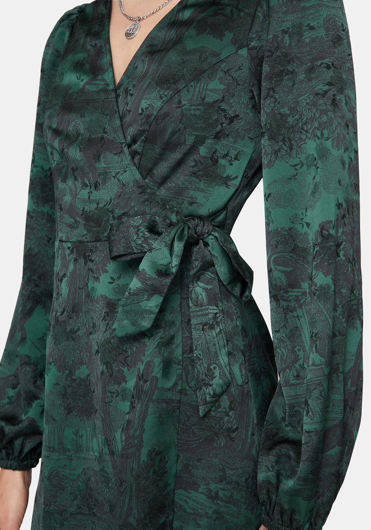 Solara Toile Druck Maxi Kleid