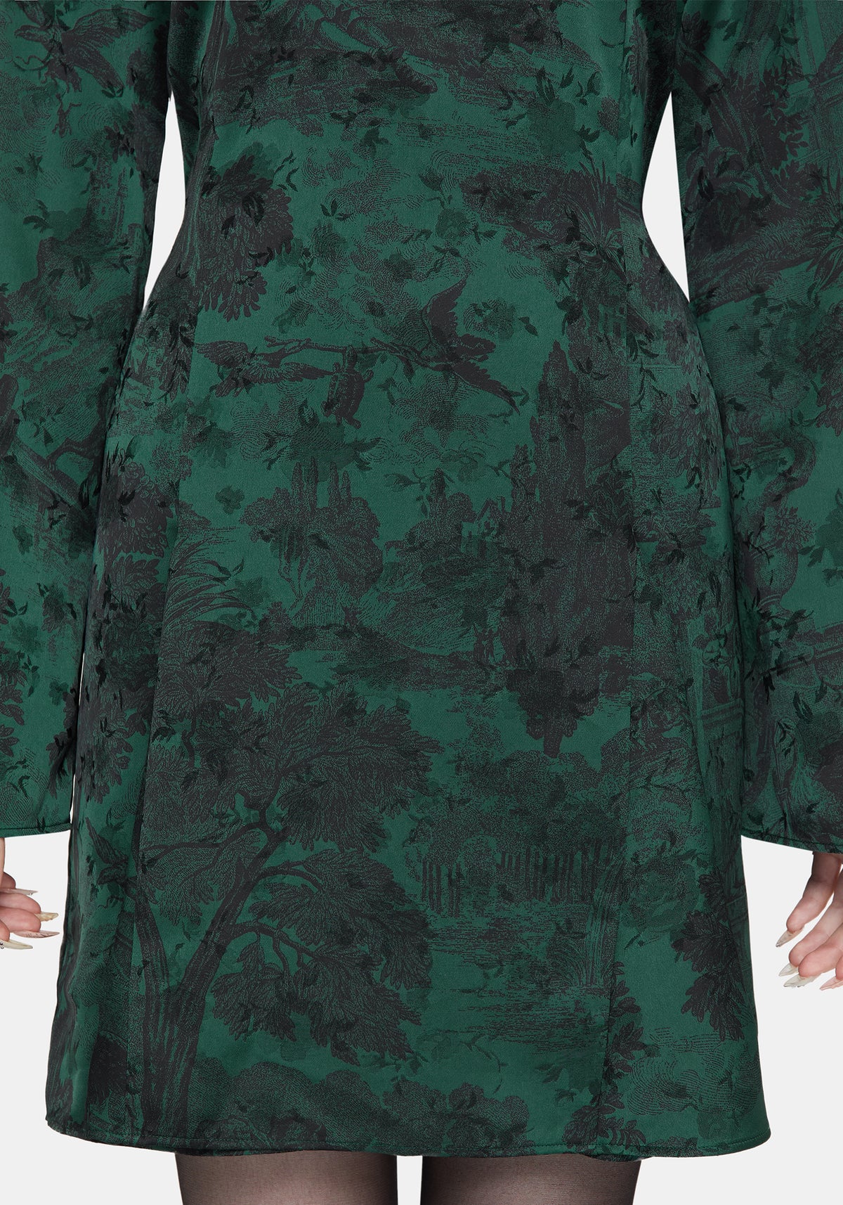 Solara Toile Druck Mini Kleid