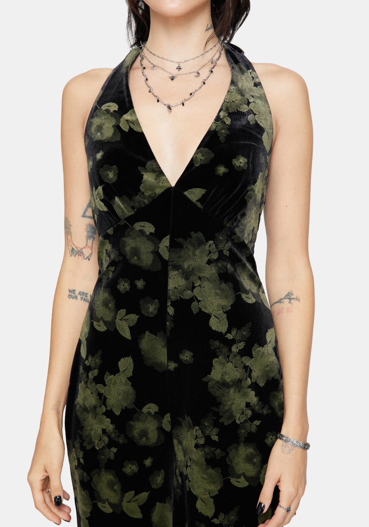 Luceria Velours Neckholder Hals Overall