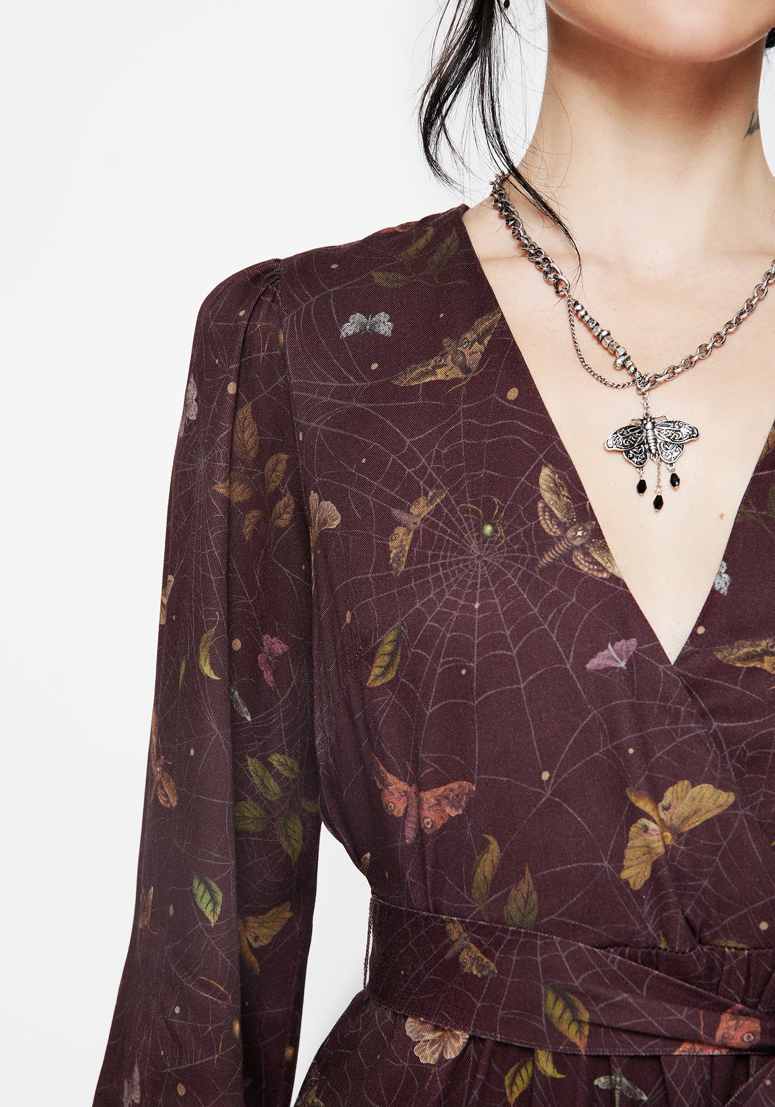 Celia Motte Bedruckt Mini Wickel Kleid