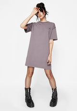 Saria Baumwolle Goddess Bedruckt Jersey T-Shirt Kleid