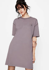 Saria Baumwolle Goddess Bedruckt Jersey T-Shirt Kleid